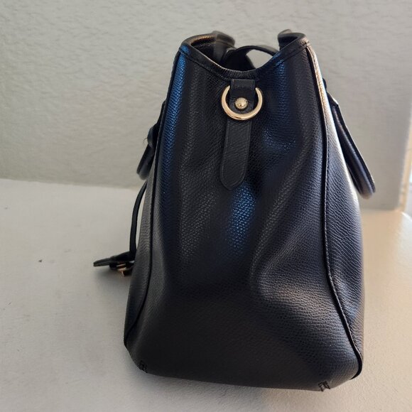 Like New Coach Margot Black Leather Shoulder Bag Purse - Picture 4 of 14